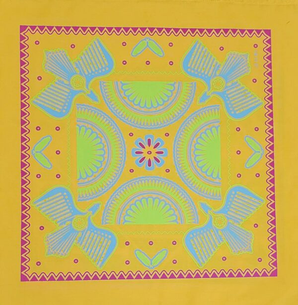 Paliacate 4 Pajaros Sol Pluma Amarillo