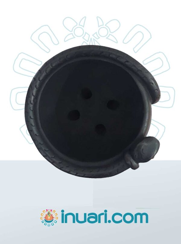 Sahumador Negro Copa Grande Popochcomitl Serpiente EDICIÓN ESPECIAL