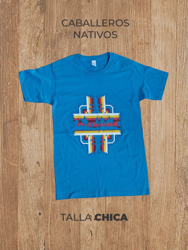 Playera CHICA Caballeros Nativos (Azul)