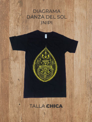 Playera CHICA Danza del Sol Inipi (Negra)