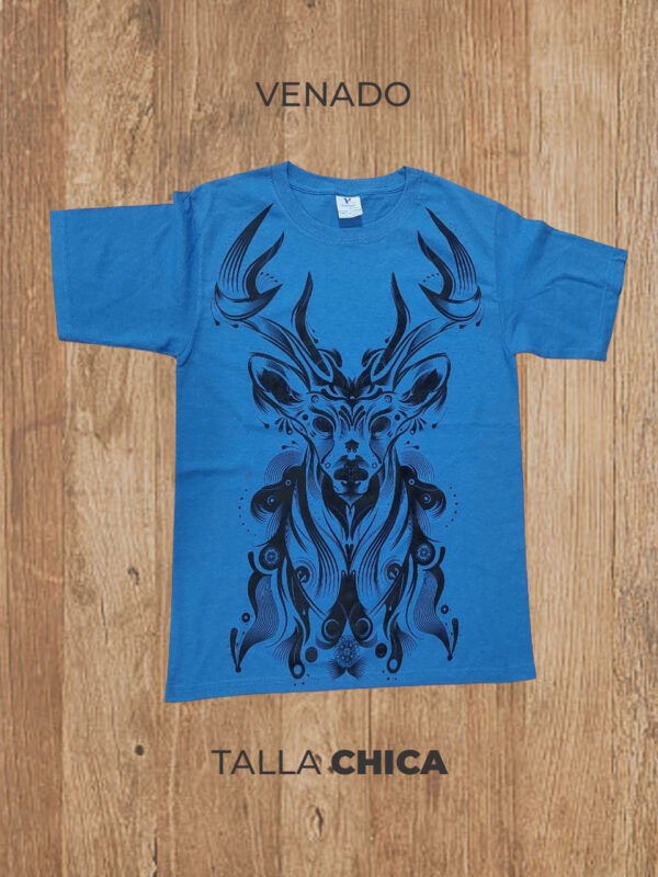 Playera  01 S CHICA Venado (Azul)