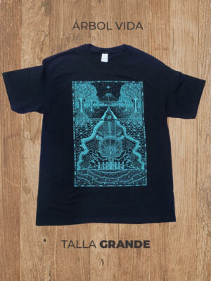 Playera  03 L GRANDE Árbol Vida (Negra)