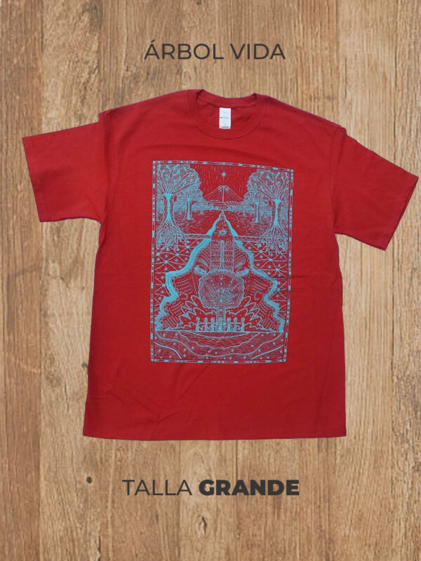 Playera  03 L GRANDE Árbol Vida (Roja)