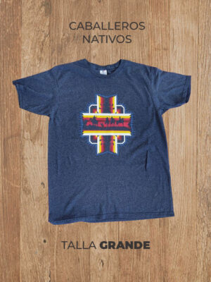 Playera  03 L GRANDE Caballeros Nativos (Gris)