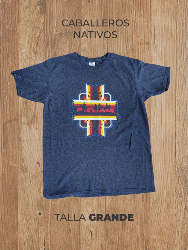 Playera  03 L GRANDE Caballeros Nativos (Gris)