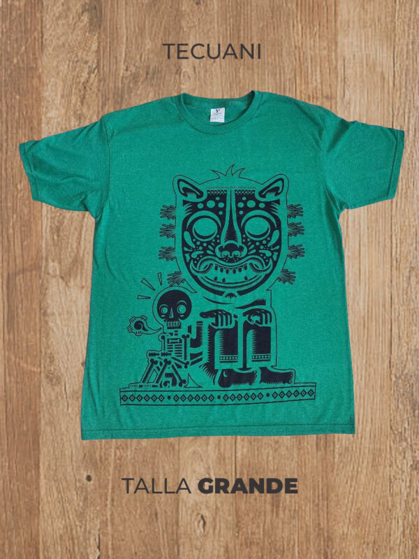 Playera  03 L GRANDE Tecuani (Verde)