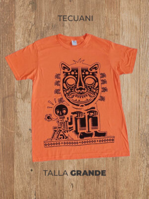 Playera  03 L GRANDE Tecuani (Naranja)
