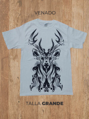 Playera  03 L GRANDE Venado (Blanca)