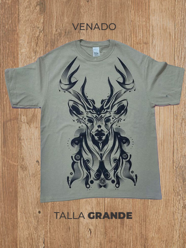 Playera  03 L GRANDE Venado (Café)