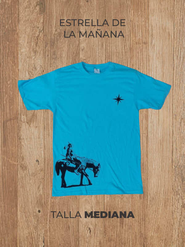 Playera 02 M MEDIANA Estrella de la Mañana (Azul)