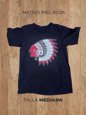 Playera 02 M MEDIANA Nativo (Negra)