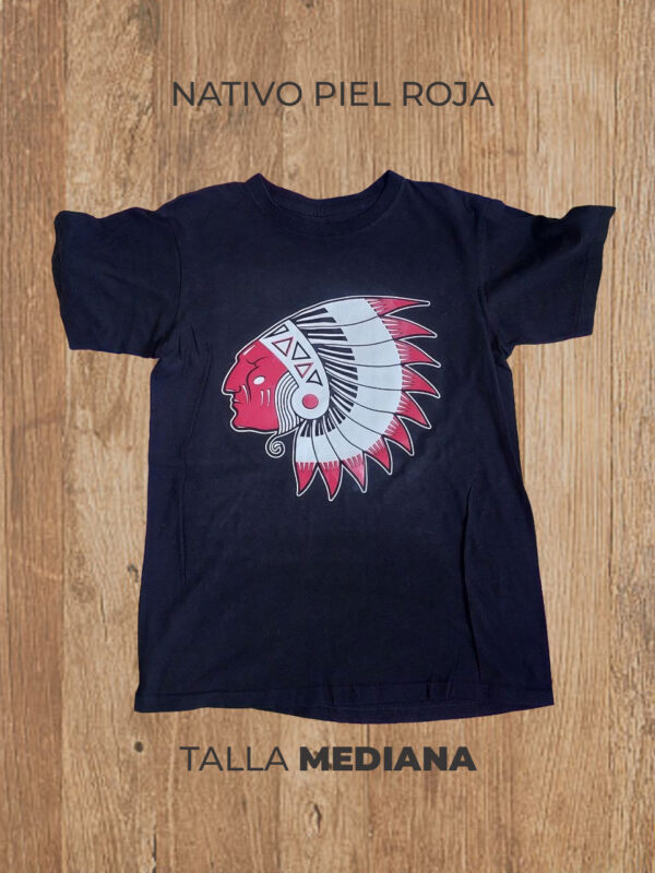 Playera 02 M MEDIANA Nativo (Negra)