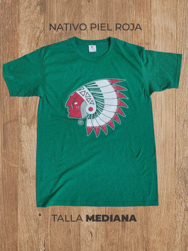 Playera 02 M MEDIANA Nativo (Verde)