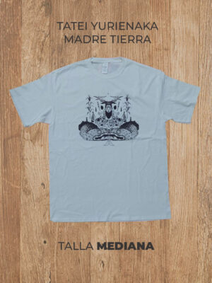 Playera 02 M MEDIANA Madre Tierra (Blanca)