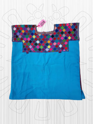 MAYA05 Blusa Chiapas Azul