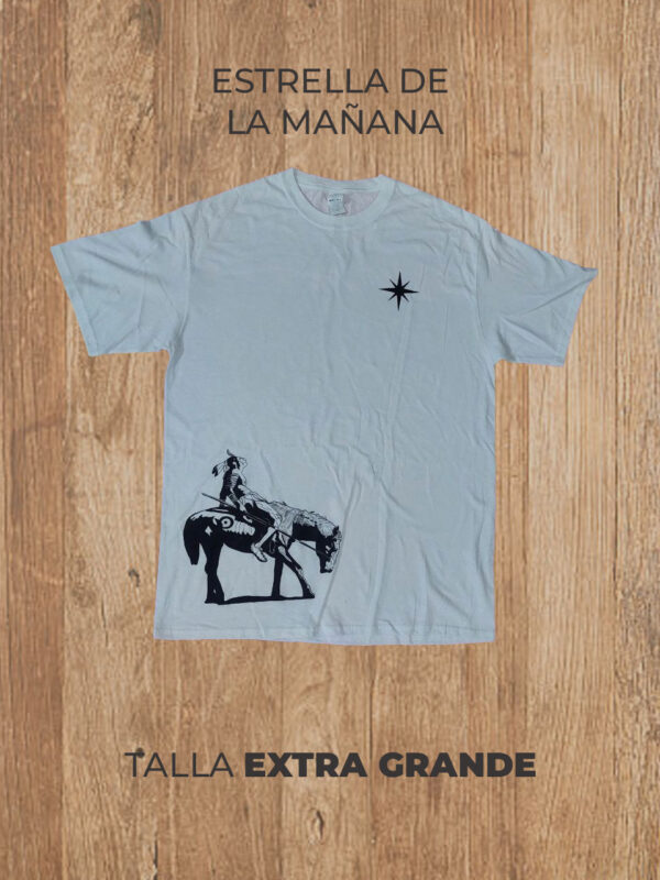 Playera 04 XL EXTRA GRANDE Estrella de la Mañana (Blanca)