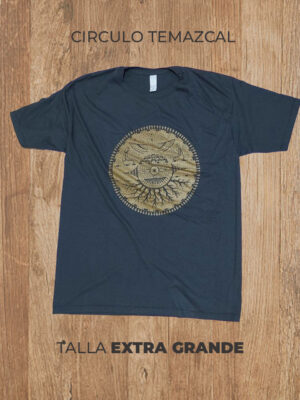 Playera 04 XL Extra Grande Circulo Temazcal Gris