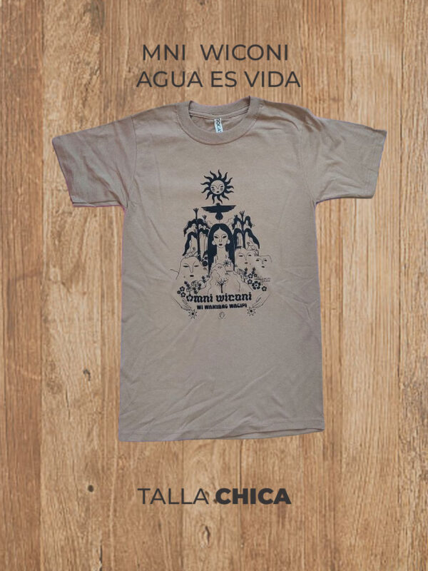 Playera 01 S CHICA MNI WICONI AGUA ES VIDA