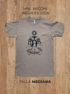 Playera 02 M MEDIANA MNI WICONI AGUA ES VIDA