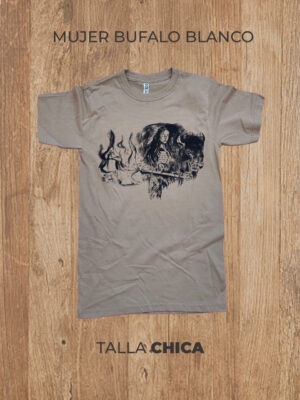 MUJER-BUFALO-BLANCO-01-CH Playera 01 S CHICA Mujer Bufalo Blanco