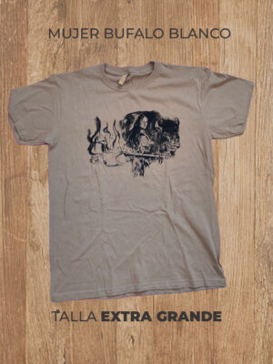 MUJER-BUFALO-BLANCO-03-XL Playera 04 XL EXTRA GRANDE Mujer Bufalo Blanco