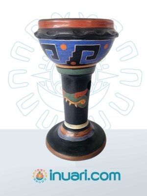 Sahumador Copa Grande Popochcomitl Cipactli Caimán N