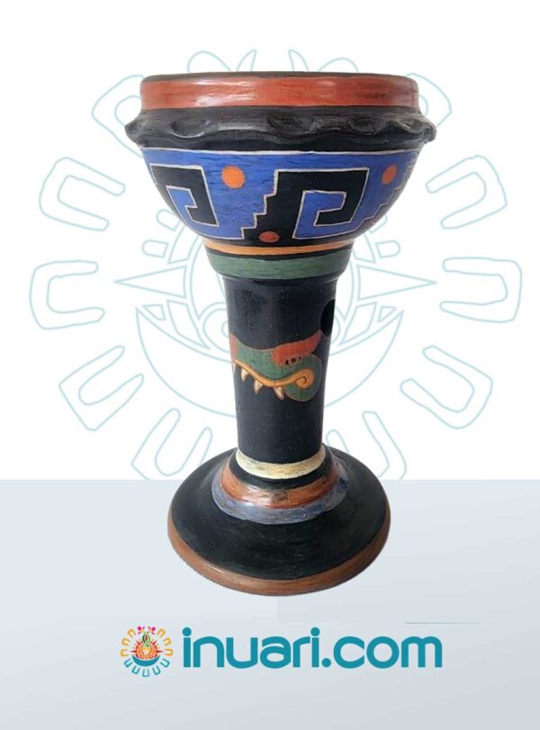 NC-COPA-G-CIPACTLI- Sahumador Copa Grande Popochcomitl Cipactli Caimán N