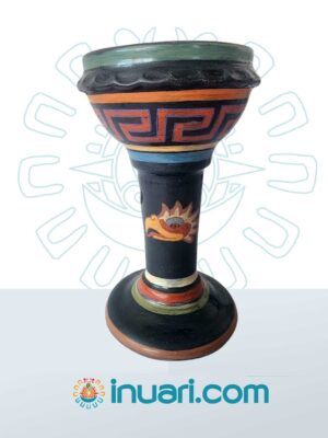 NC-COPA-G-CUAUHTLI- Sahumador Copa Grande Popochcomitl Cuauhtli Águila N