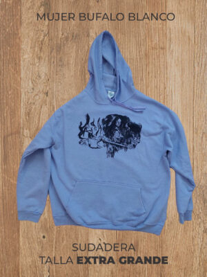 SUDADERA-TATANKA Sudadera 04 XL EXTRA GRANDE Mujer Bufalo Blanco
