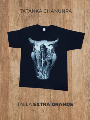 Playera 04 XL EXTRA GRANDE Tatanka Chanunpa Negra