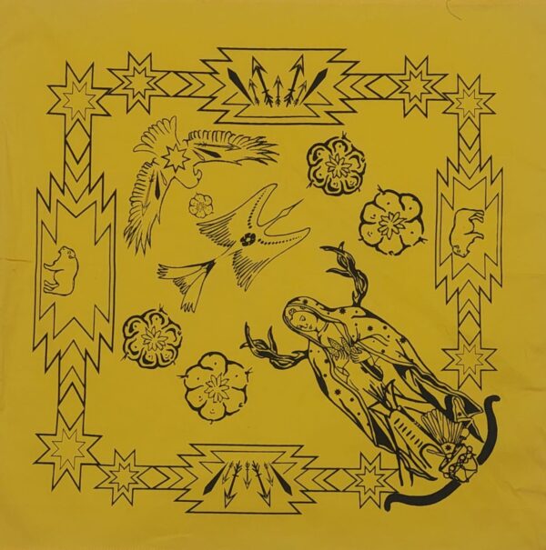 TONANTZIN AMARILLO Paliacate Tonantzin Aguila Pajaro de Agua Hikuri Bufalo Amarillo