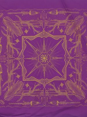 WIRIKUTA MORADO Paliacate Wirikuta Maíz Venado Ojo de Dios Flecha Plumas Morado