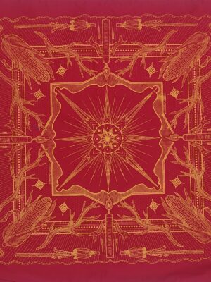 WIRIKUTA ROJO Paliacate Wirikuta Maíz Venado Ojo de Dios Flecha Plumas Rojo